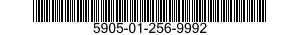 5905-01-256-9992 RESISTOR,FIXED,WIRE WOUND,NONINDUCTIVE 5905012569992 012569992