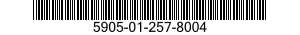 5905-01-257-8004 RESISTOR,FIXED,WIRE WOUND,INDUCTIVE 5905012578004 012578004