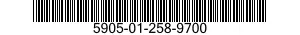 5905-01-258-9700  5905012589700 012589700
