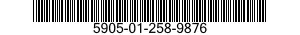 5905-01-258-9876 RESISTOR,FIXED,WIRE WOUND 5905012589876 012589876