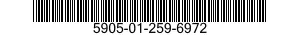 5905-01-259-6972 RESISTOR,VARIABLE,WIRE WOUND,PRECISION 5905012596972 012596972