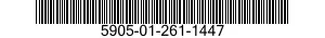 5905-01-261-1447 RESISTOR,FIXED,WIRE WOUND 5905012611447 012611447