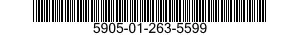 5905-01-263-5599 RESISTOR,FIXED,WIRE WOUND,INDUCTIVE 5905012635599 012635599
