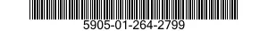 5905-01-264-2799 RESISTOR,FIXED,COMPOSITION 5905012642799 012642799