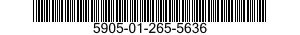 5905-01-265-5636 RESISTOR,FIXED,WIRE WOUND 5905012655636 012655636