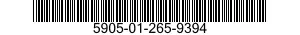 5905-01-265-9394 RESISTOR,FIXED,FILM 5905012659394 012659394