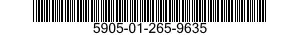 5905-01-265-9635 RESISTOR,VARIABLE,NONWIRE WOUND,NONPRECISION 5905012659635 012659635