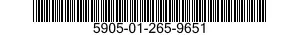 5905-01-265-9651 RESISTOR,FIXED,WIRE WOUND,INDUCTIVE 5905012659651 012659651