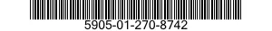 5905-01-270-8742 RESISTOR ASSEMBLY 5905012708742 012708742