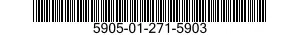 5905-01-271-5903 RESISTOR,FIXED,WIRE WOUND,NONINDUCTIVE 5905012715903 012715903
