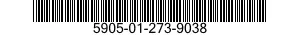 5905-01-273-9038  5905012739038 012739038