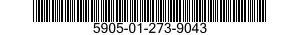 5905-01-273-9043  5905012739043 012739043