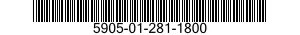 5905-01-281-1800 RESISTOR,VARIABLE,NONWIRE WOUND,NONPRECISION 5905012811800 012811800