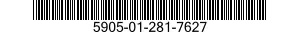 5905-01-281-7627 RESISTOR,FIXED,WIRE WOUND 5905012817627 012817627