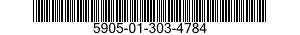 5905-01-303-4784 RESISTOR,FIXED,WIRE WOUND,INDUCTIVE 5905013034784 013034784