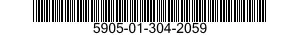 5905-01-304-2059 RESISTOR NETWORK,FIXED-VARIABLE 5905013042059 013042059