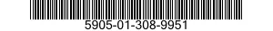 5905-01-308-9951 RESISTOR,FIXED,COMPOSITION 5905013089951 013089951