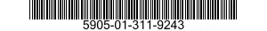 5905-01-311-9243 RESISTOR,VARIABLE,NONWIRE WOUND,NONPRECISION 5905013119243 013119243