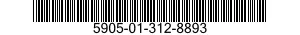 5905-01-312-8893 RESISTOR,FIXED,WIRE WOUND,INDUCTIVE 5905013128893 013128893