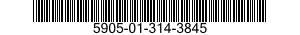 5905-01-314-3845 RESISTOR,FIXED,FILM 5905013143845 013143845