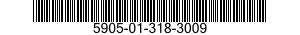 5905-01-318-3009 RESISTOR,FIXED,WIRE WOUND,NONINDUCTIVE 5905013183009 013183009