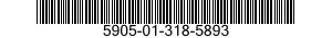 5905-01-318-5893 RESISTOR,FIXED,WIRE WOUND,INDUCTIVE 5905013185893 013185893