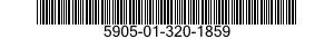 5905-01-320-1859 RESISTOR,FIXED,WIRE WOUND,INDUCTIVE 5905013201859 013201859