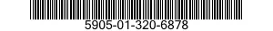5905-01-320-6878 RESISTOR NETWORK,FIXED,FILM 5905013206878 013206878