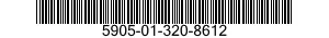 5905-01-320-8612 RESISTOR NETWORK,FIXED,FILM 5905013208612 013208612