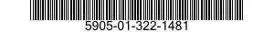 5905-01-322-1481 RESISTOR NETWORK,FIXED-VARIABLE 5905013221481 013221481