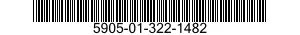 5905-01-322-1482 RESISTOR NETWORK,FIXED-VARIABLE 5905013221482 013221482