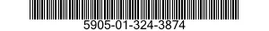 5905-01-324-3874 RESISTOR,FIXED,WIRE WOUND 5905013243874 013243874
