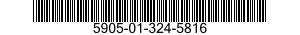 5905-01-324-5816 RESISTOR,VARIABLE,NONWIRE WOUND,NONPRECISION 5905013245816 013245816