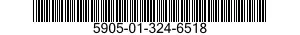 5905-01-324-6518 RESISTOR,FIXED,WIRE WOUND,INDUCTIVE 5905013246518 013246518