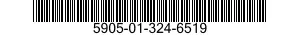 5905-01-324-6519 RESISTOR,FIXED,WIRE WOUND,INDUCTIVE 5905013246519 013246519
