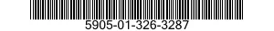 5905-01-326-3287 RESISTOR,FIXED,COMPOSITION 5905013263287 013263287