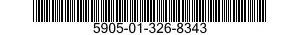 5905-01-326-8343 RESISTOR NETWORK,FIXED,FILM 5905013268343 013268343