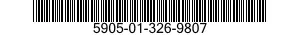 5905-01-326-9807 RESISTOR NETWORK,FIXED,FILM 5905013269807 013269807