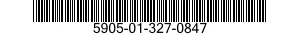 5905-01-327-0847 RESISTOR,FIXED,FILM 5905013270847 013270847