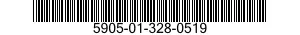 5905-01-328-0519 RESISTOR ASSEMBLY 5905013280519 013280519