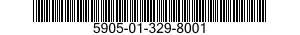 5905-01-329-8001 RESISTOR ASSEMBLY 5905013298001 013298001