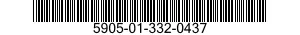 5905-01-332-0437 RESISTOR,VARIABLE,WIRE WOUND,NONPRECISION 5905013320437 013320437
