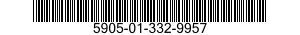 5905-01-332-9957 RESISTOR ASSEMBLY 5905013329957 013329957