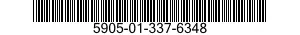 5905-01-337-6348 RESISTOR,FIXED,WIRE WOUND,INDUCTIVE 5905013376348 013376348
