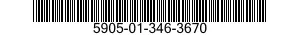 5905-01-346-3670 RESISTOR,FIXED,COMPOSITION 5905013463670 013463670