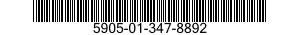 5905-01-347-8892 RESISTOR ASSEMBLY 5905013478892 013478892