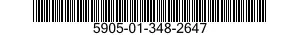 5905-01-348-2647 RESISTOR,VARIABLE,WIRE WOUND,NONPRECISION 5905013482647 013482647