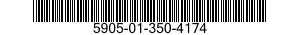 5905-01-350-4174 RESISTOR ASSEMBLY 5905013504174 013504174