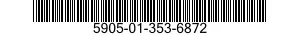 5905-01-353-6872 RESISTOR,VARIABLE,NONWIRE WOUND, 5905013536872 013536872