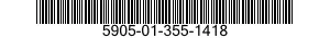 5905-01-355-1418 RESISTOR,VARIABLE,WIRE WOUND,NONPRECISION 5905013551418 013551418